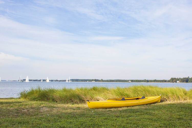 Kayak on Lawn
