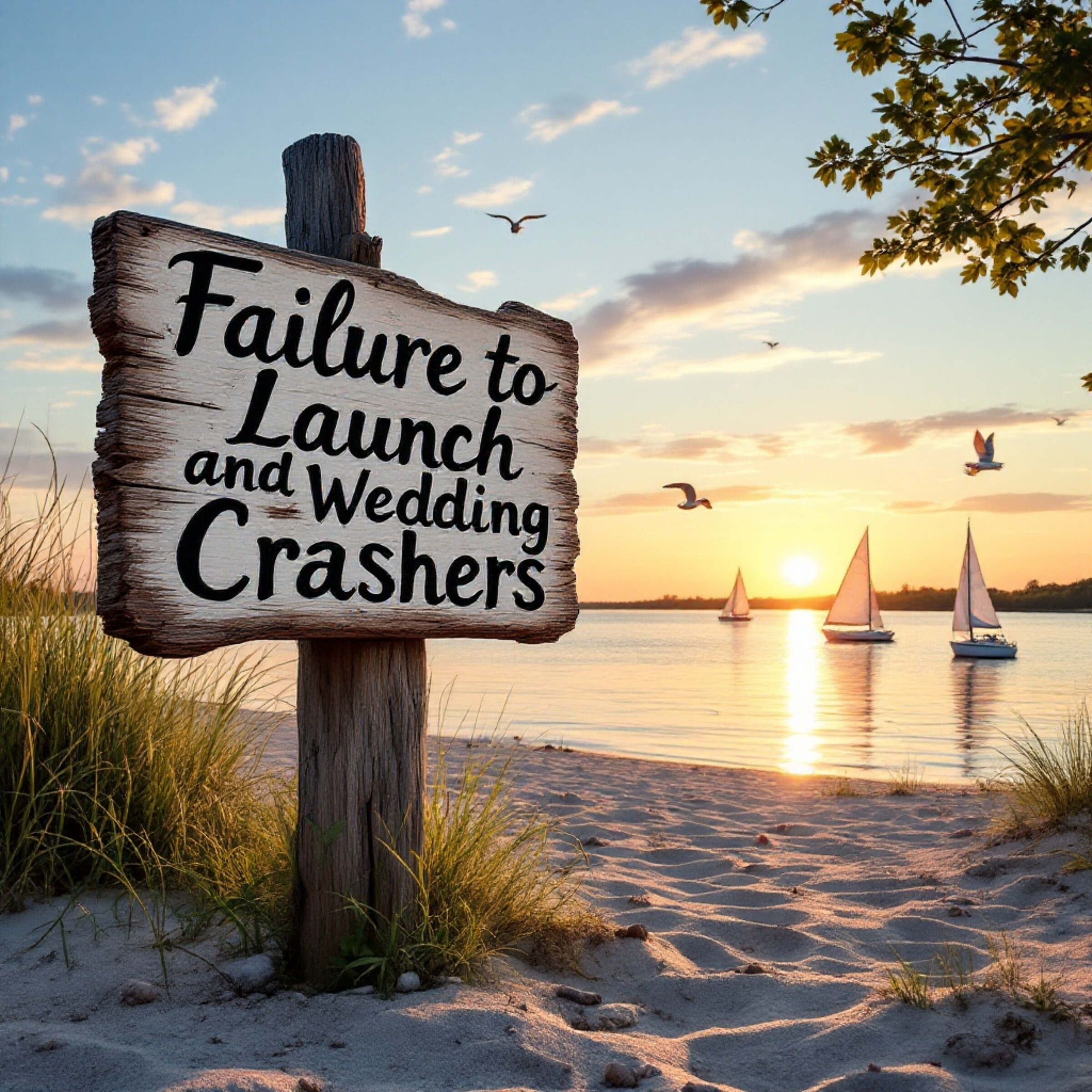 Sign on the beach to the movies Failure to Launch and Wedding Crashers