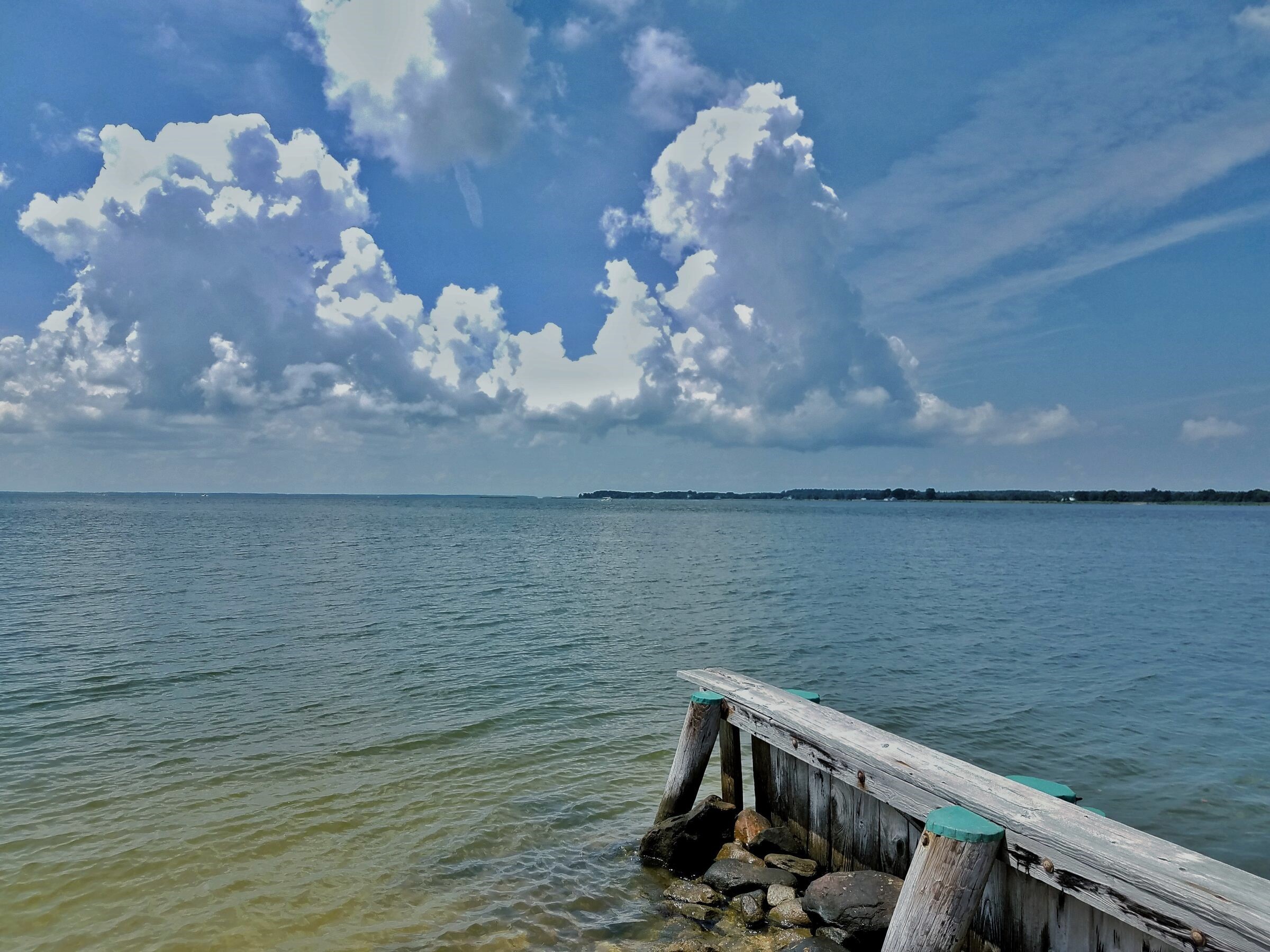 View of Chesapeake Bay tributaries from Sandaway's fishing jetty