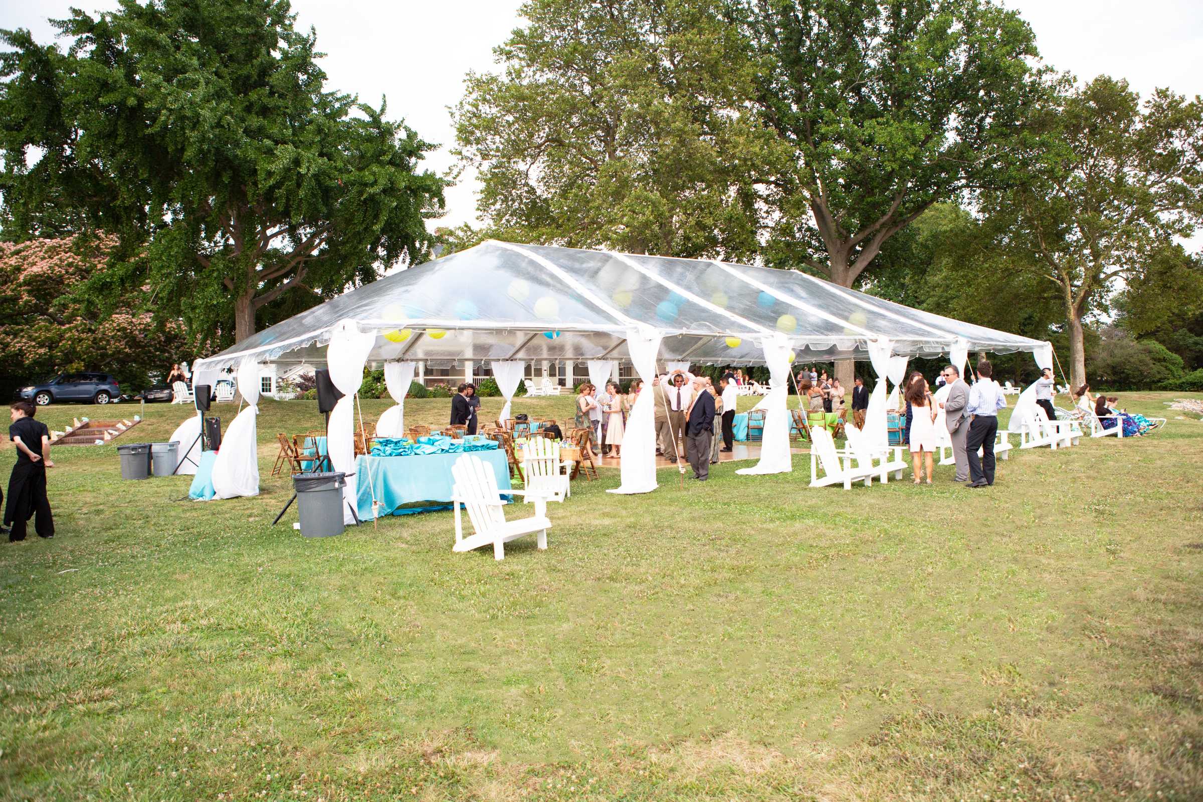 A wedding reception at Sandaway Suites & Beach in Oxford, MD